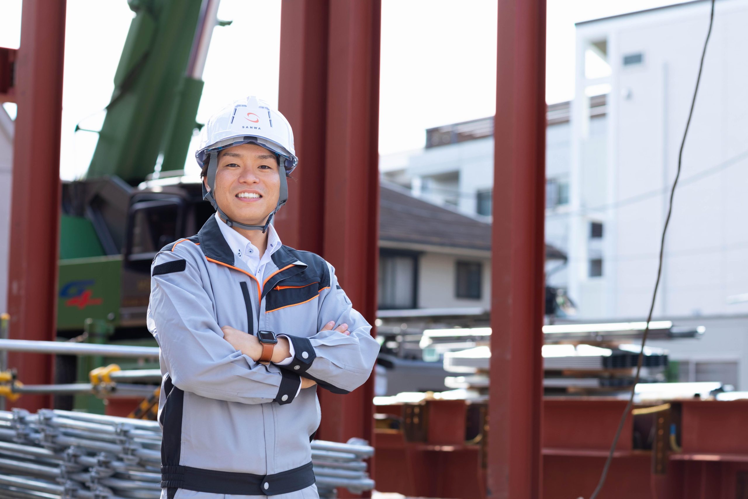 三和建設施工管理職の舘さん