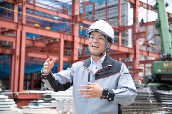 三和建設施工管理職の舘さん